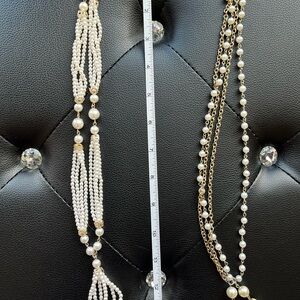 Vintage Pearl and Gold Necklaces